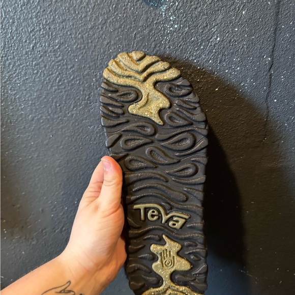 Teva Black Outdoor Sandals with Adjustable Straps and Textured Sole Size 12 - Picture 7 of 7